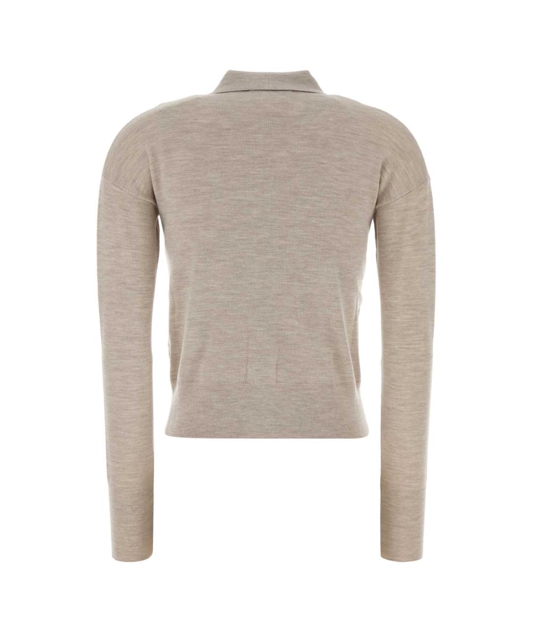 MAX MARA Бежевый шерстяной кардиган, фото 2