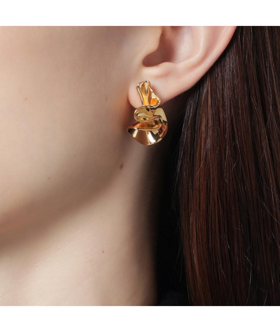 BOTTEGA VENETA Золотые серьги, фото 3