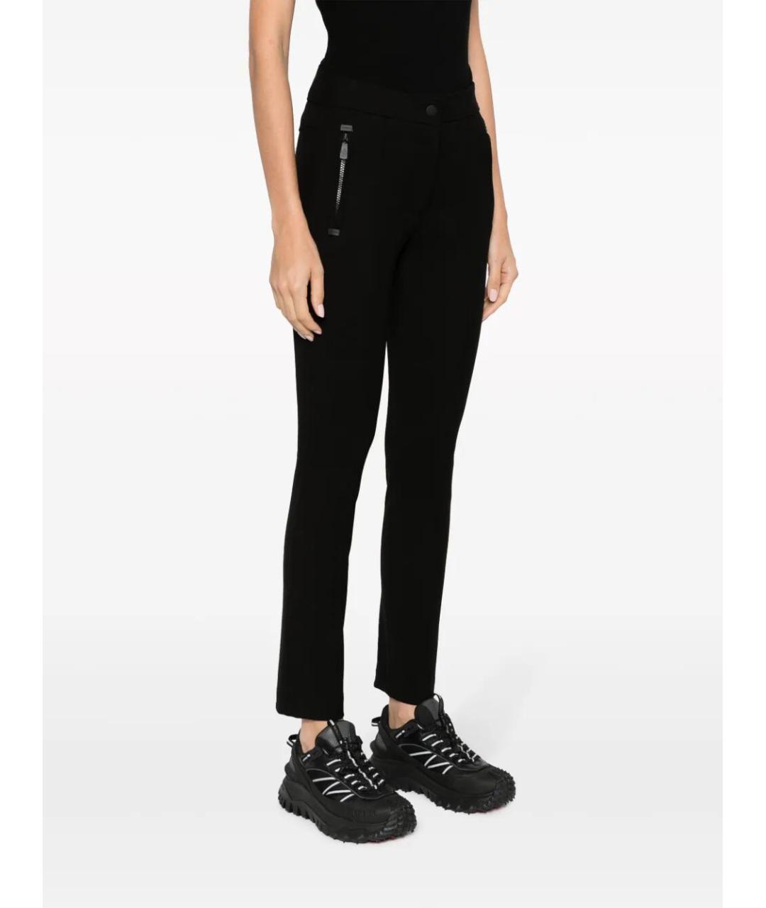 MONCLER GRENOBLE Черные полиамидовые брюки узкие, фото 5