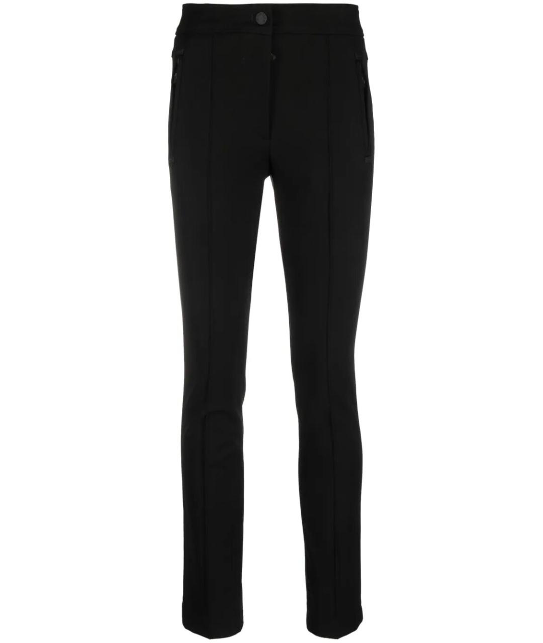 MONCLER GRENOBLE Черные полиамидовые брюки узкие, фото 1