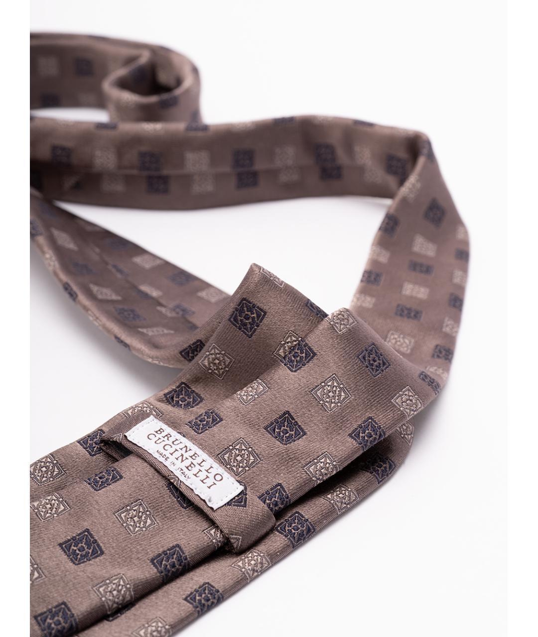 BRUNELLO CUCINELLI Мульти шелковый галстук, фото 2