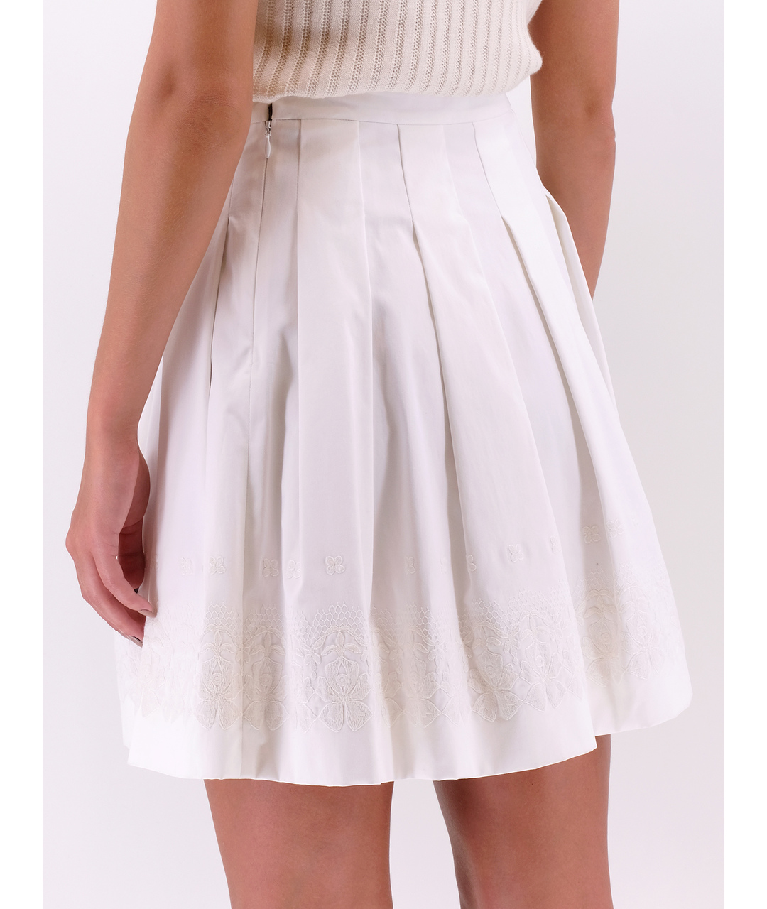 CHRISTIAN DIOR PRE-OWNED Белая хлопковая юбка мини, фото 3