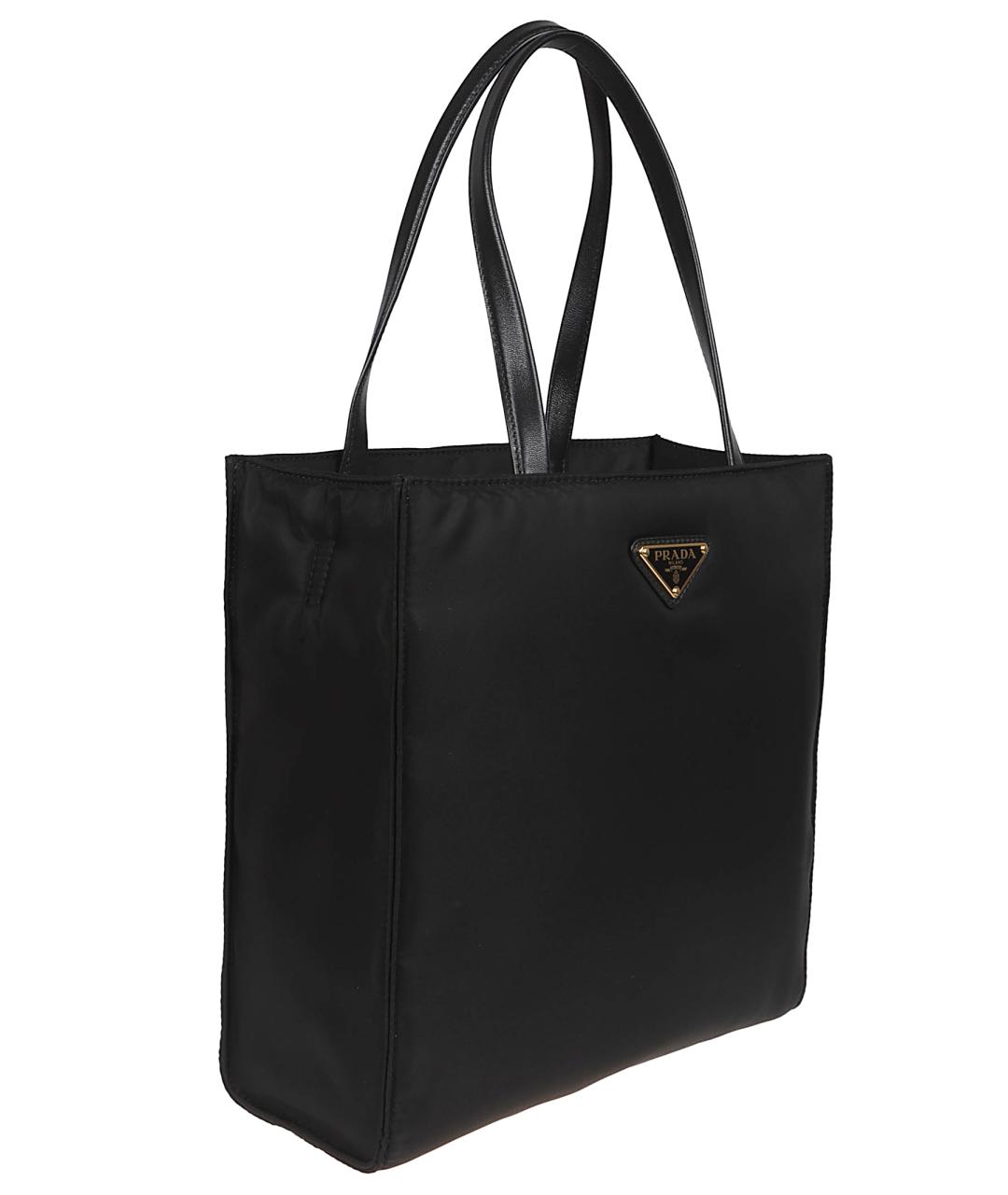 PRADA Черная синтетическая сумка тоут, фото 3