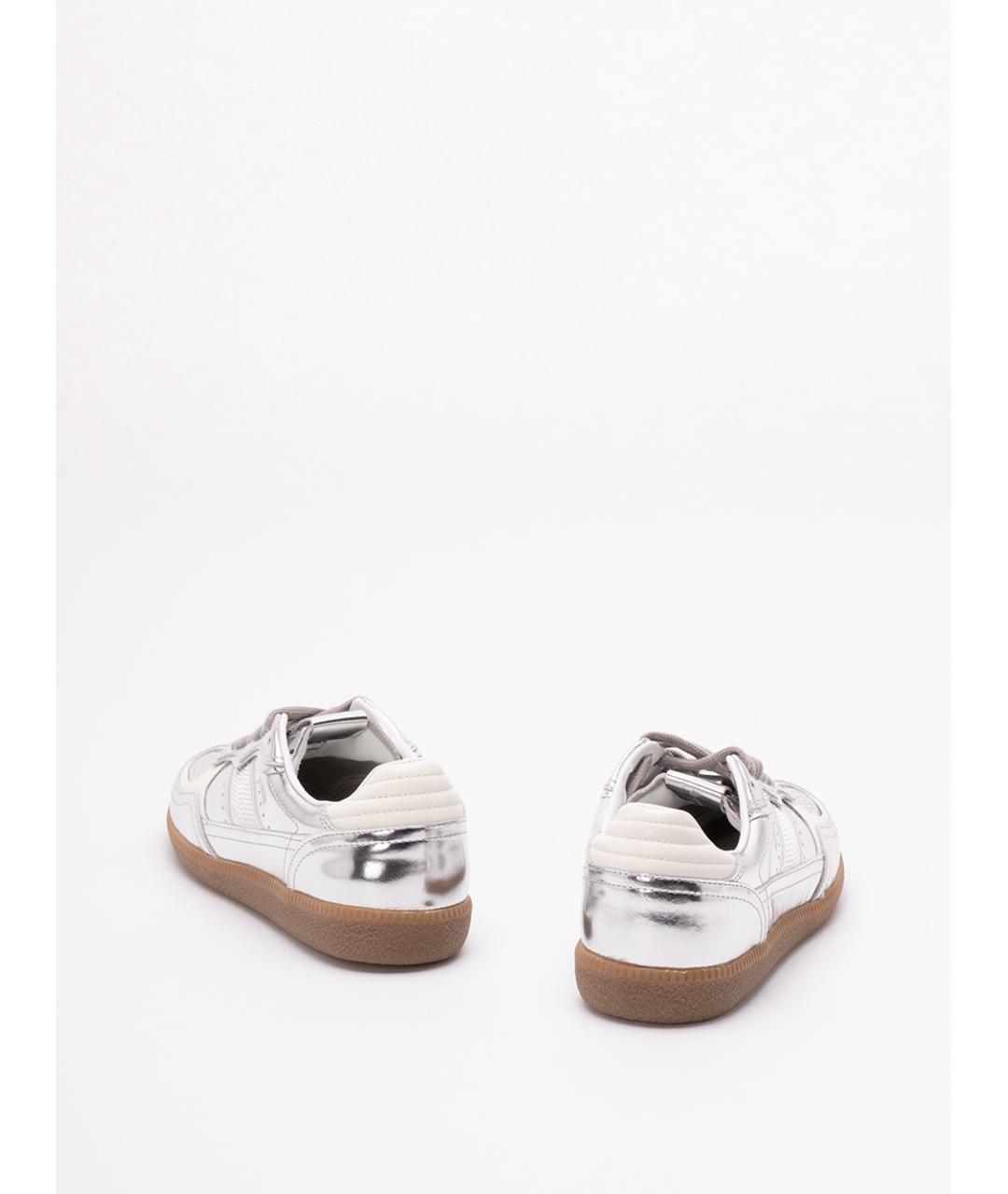 ALOHAS Серебряные кожаные кеды, фото 3