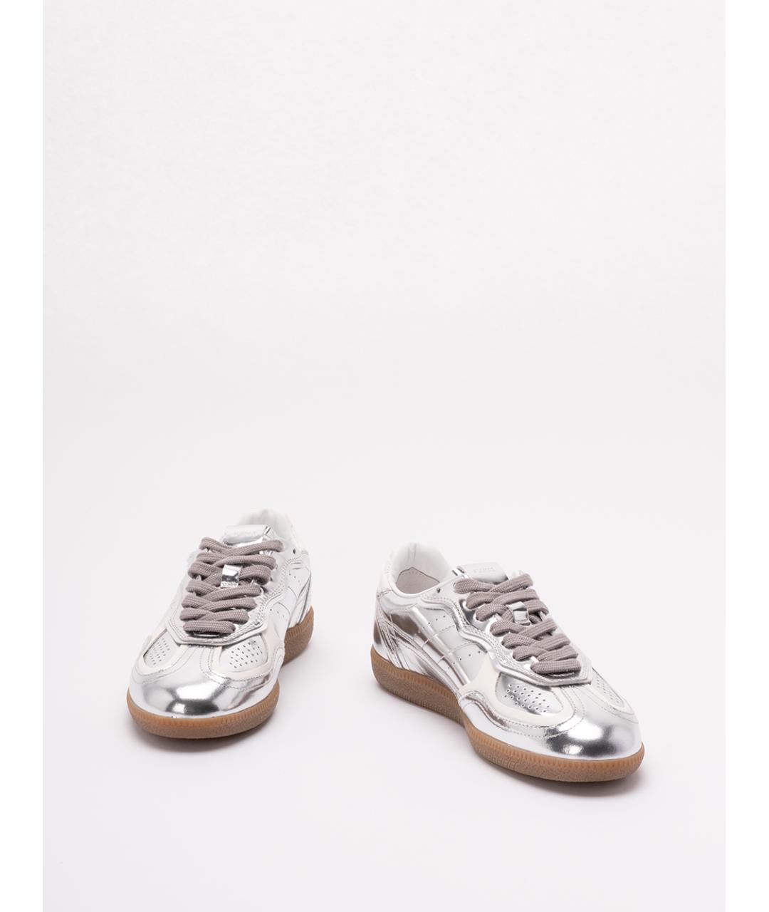 ALOHAS Серебряные кожаные кеды, фото 2