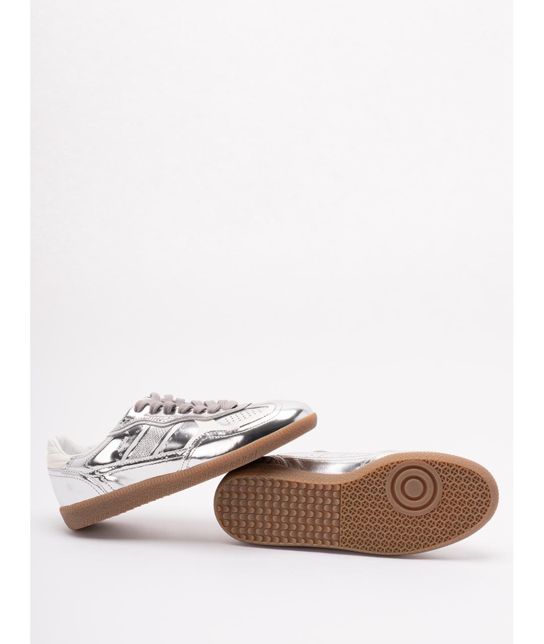ALOHAS Серебряные кожаные кеды, фото 4