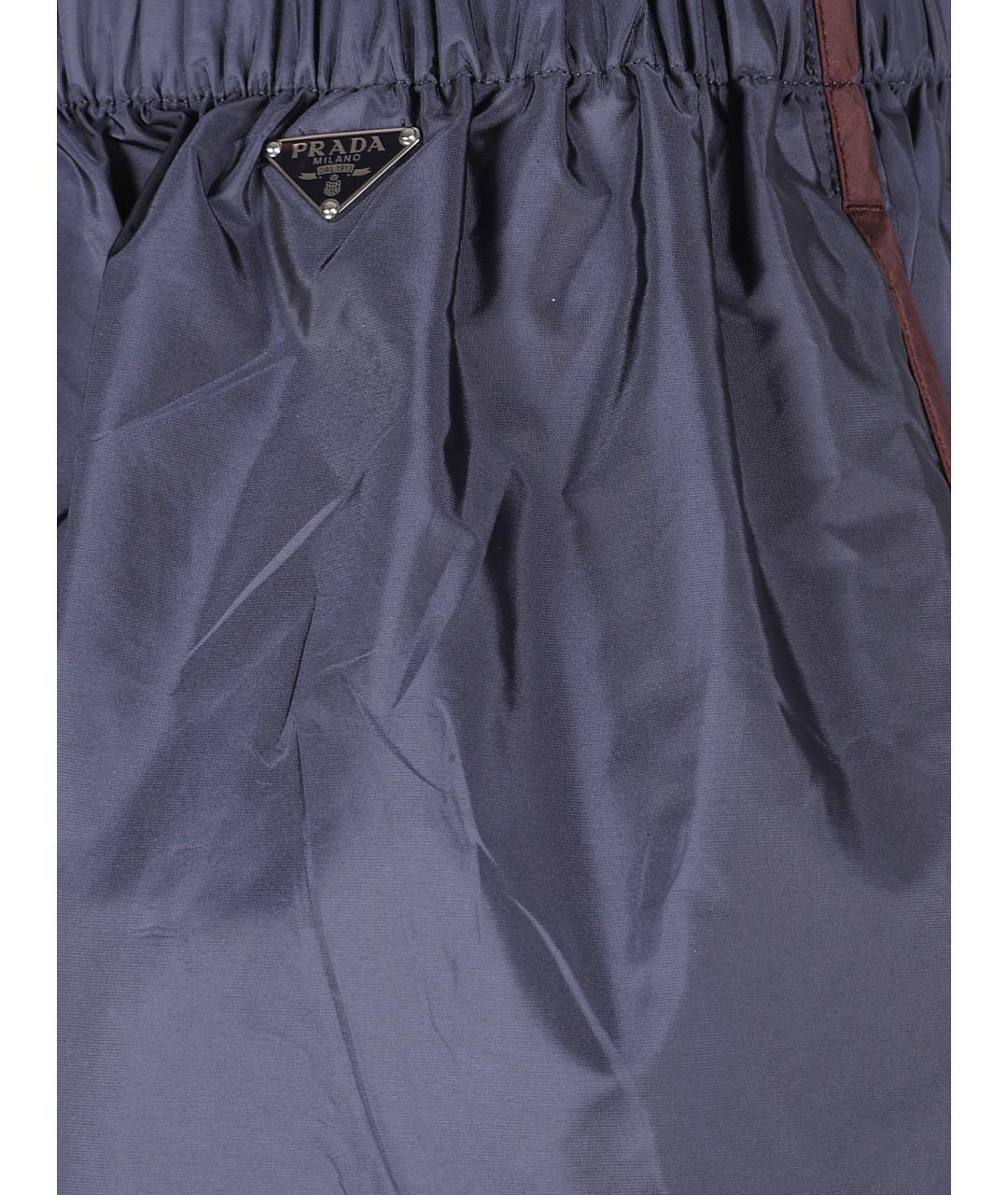 PRADA Темно-синие полиамидовые шорты, фото 2
