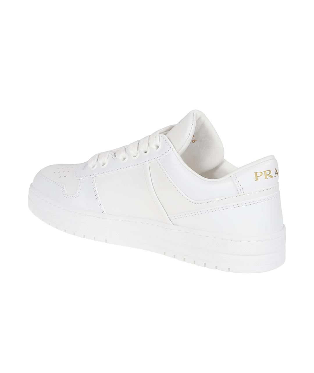 PRADA Белые кожаные кроссовки, фото 3