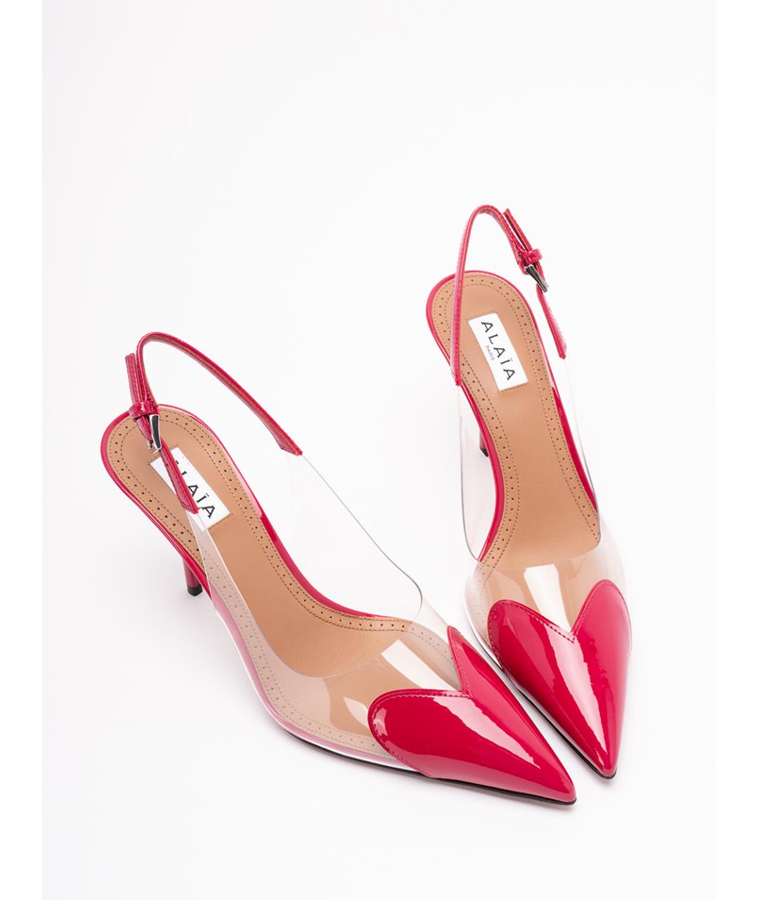 ALAIA Красные кожаные туфли, фото 5