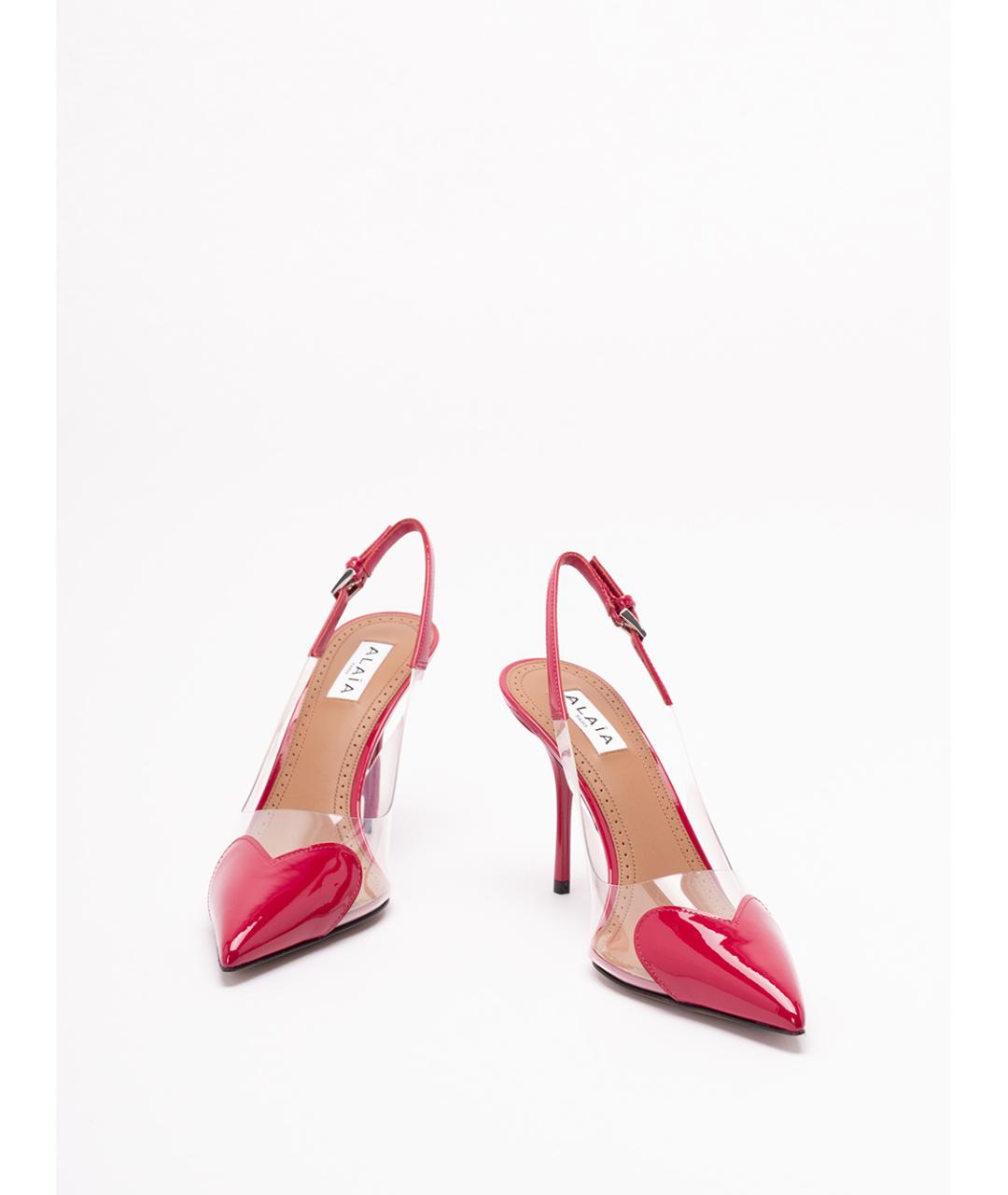 ALAIA Красные кожаные туфли, фото 2