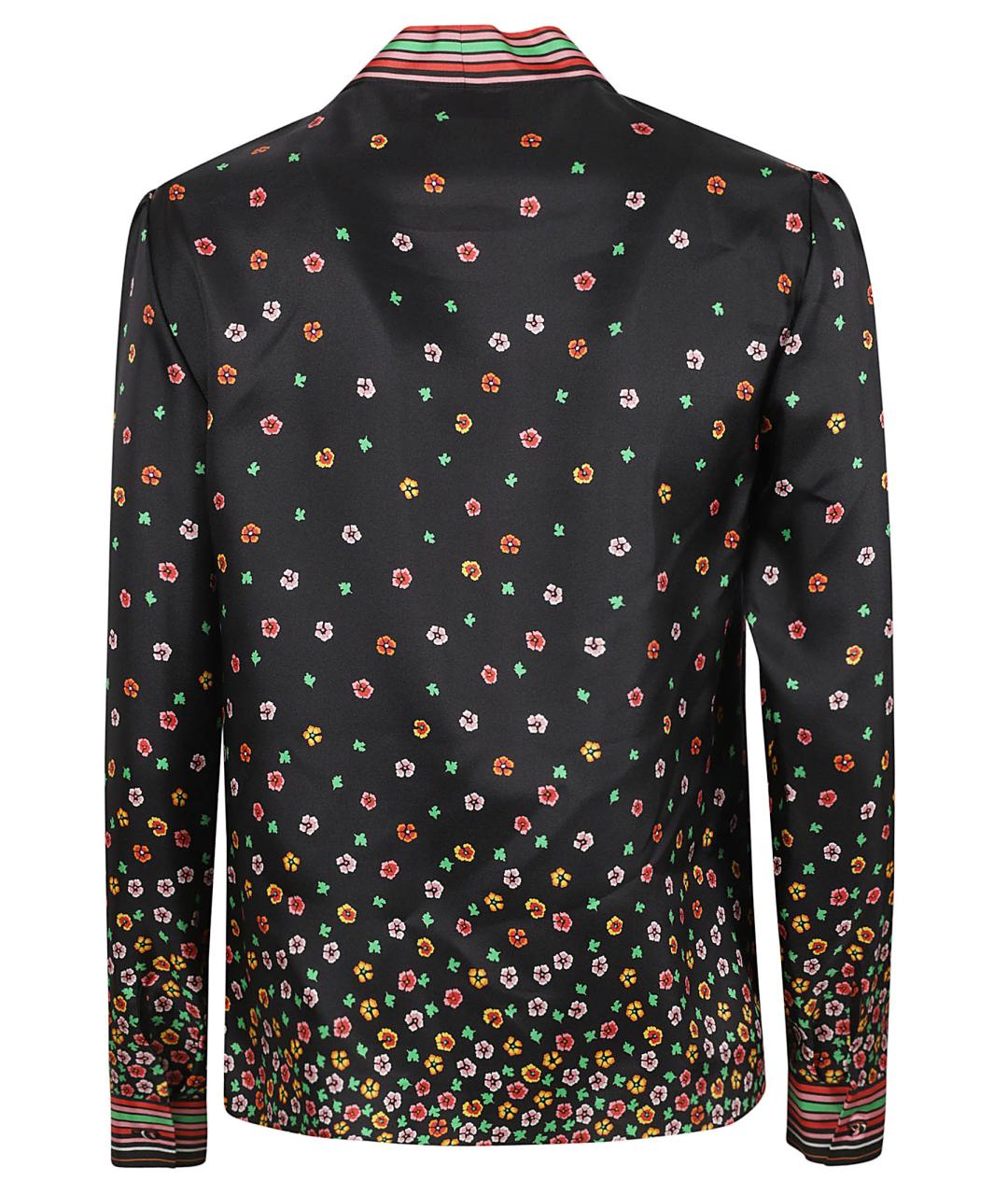 VALENTINO Мульти шелковая блузы, фото 2