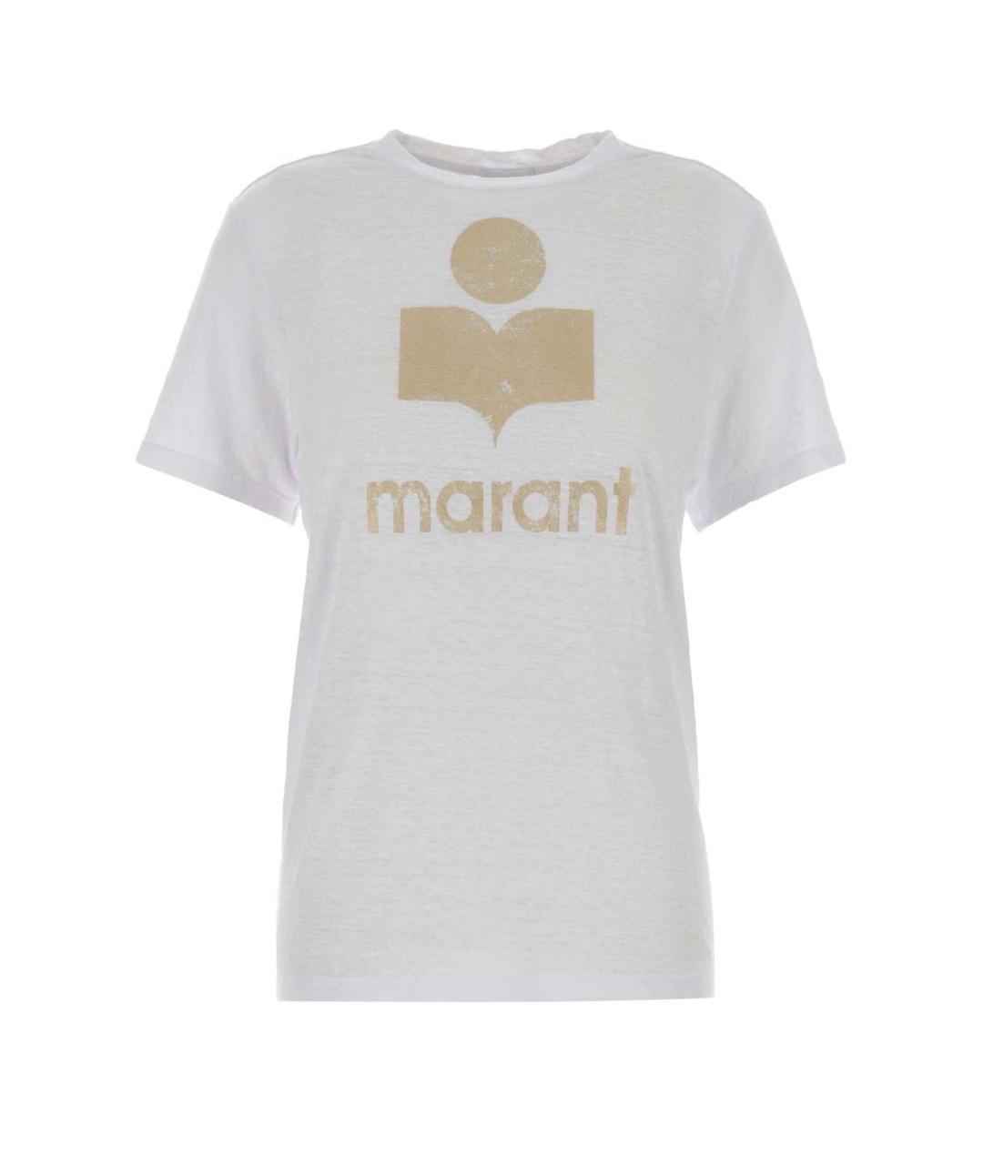 ISABEL MARANT Белая льняная футболка, фото 1