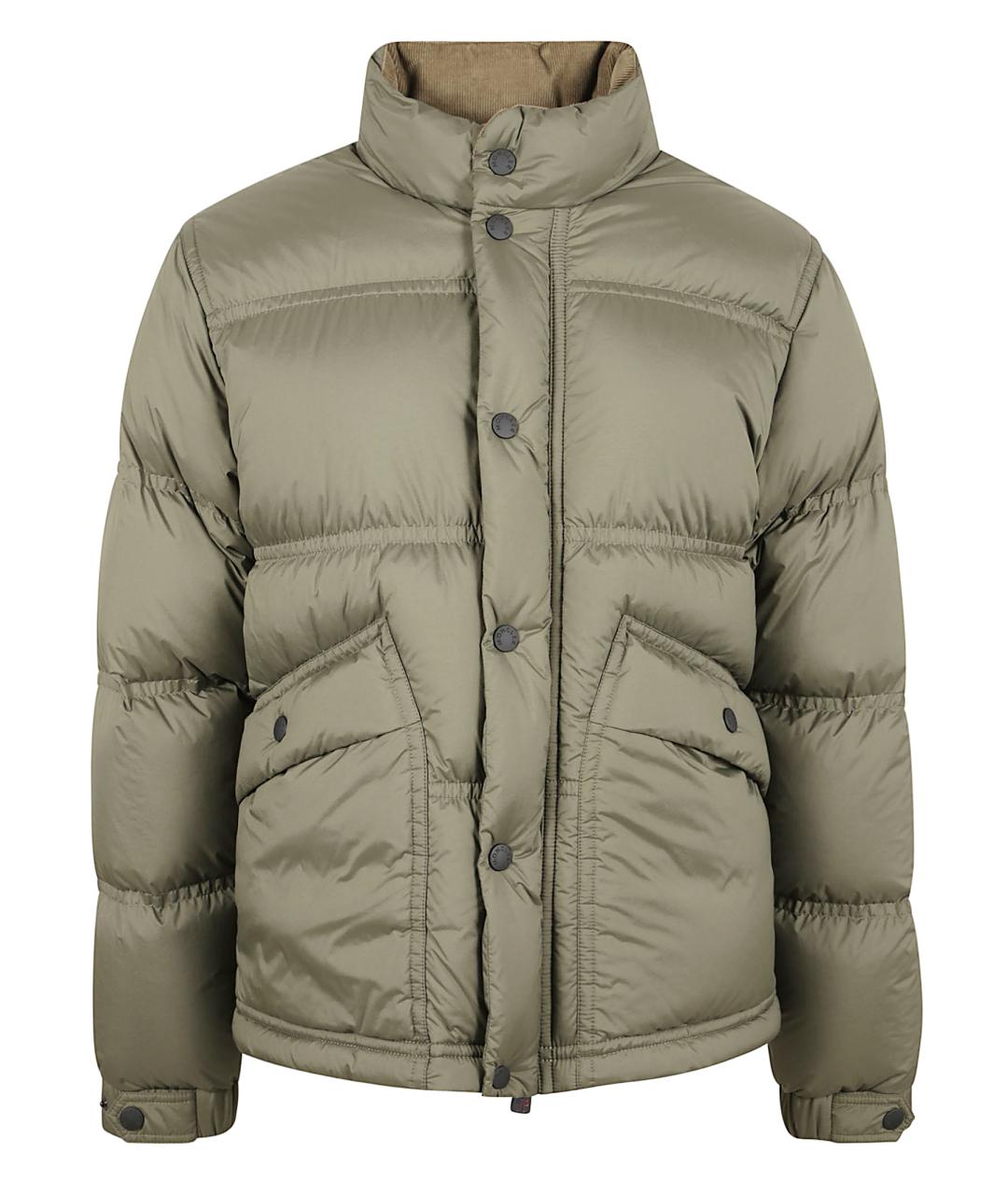 MONCLER GRENOBLE Бежевый полиамидовый пуховик, фото 1