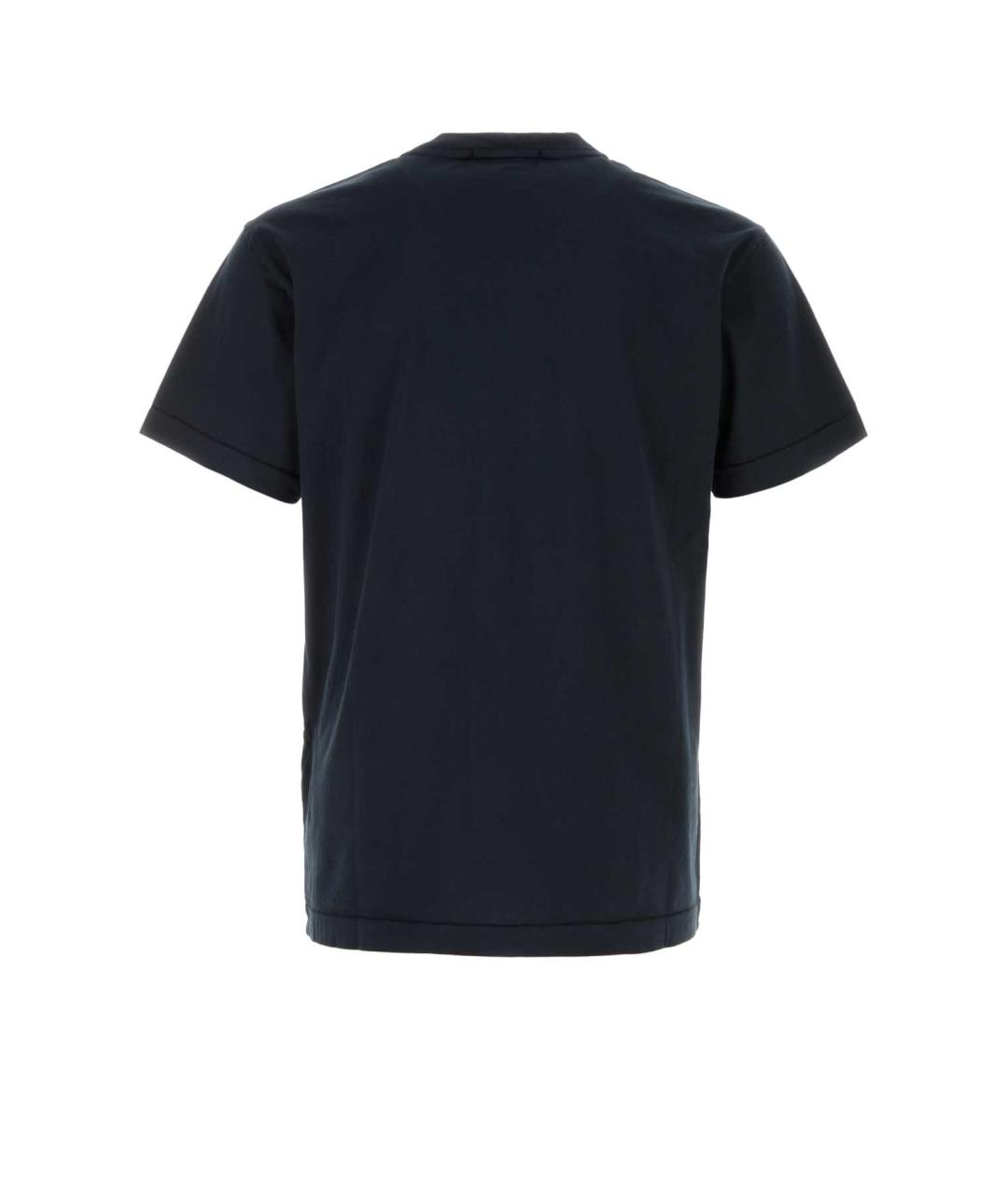 STONE ISLAND Синяя хлопковая футболка, фото 2