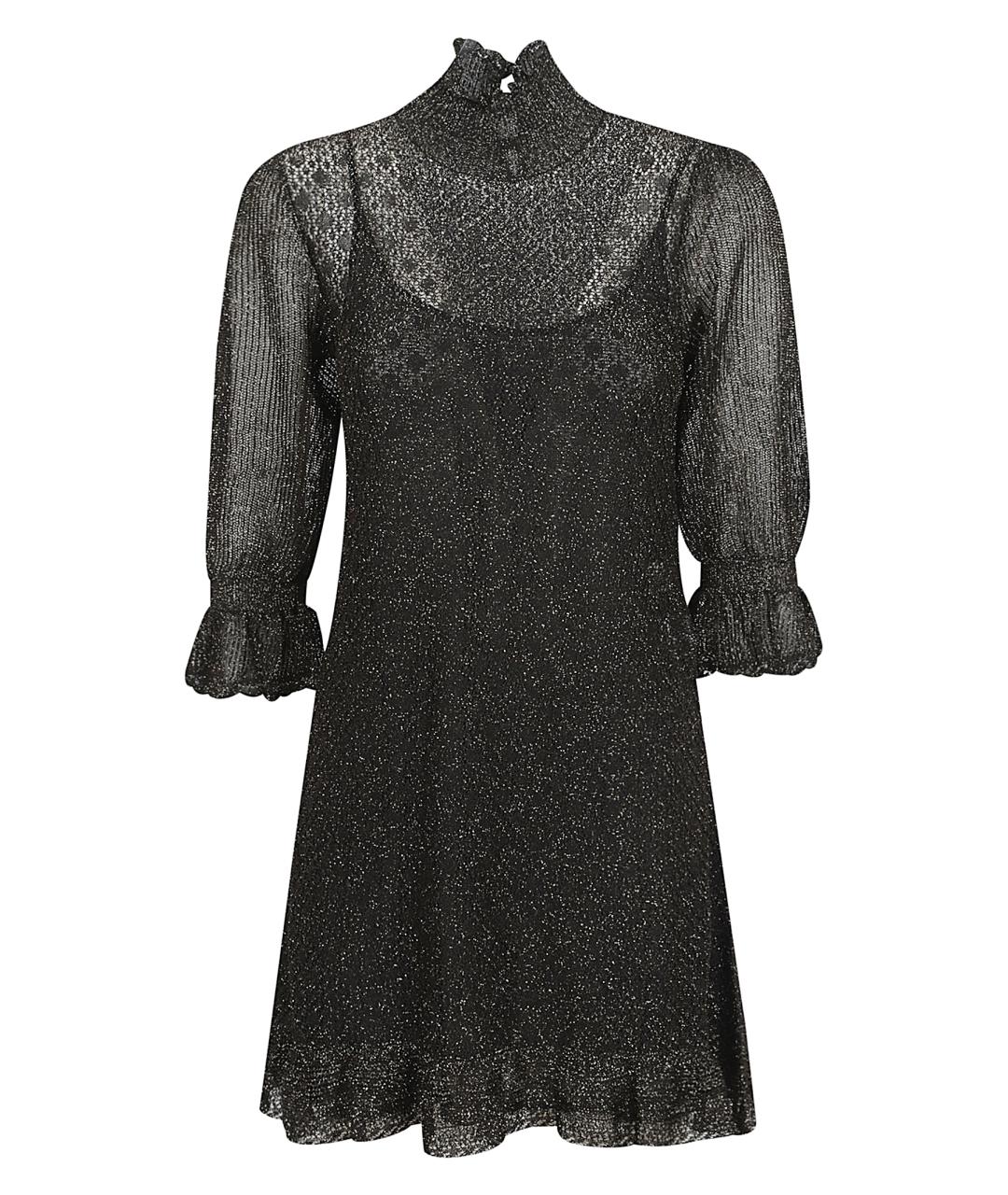 CHLOE Черное вискозное коктейльное платье, фото 1