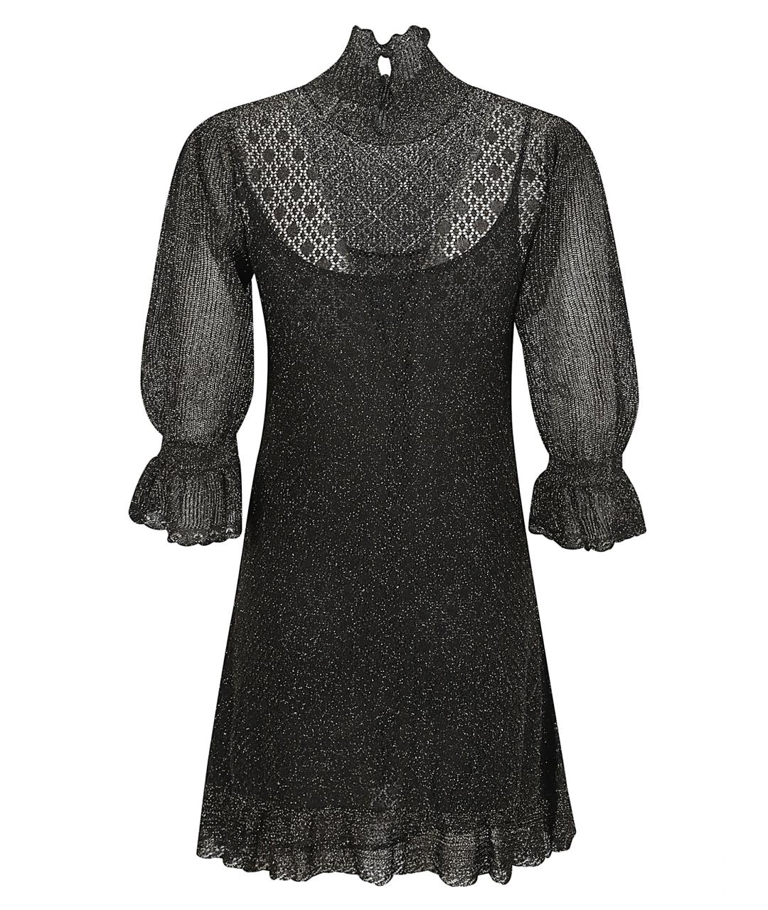 CHLOE Черное вискозное коктейльное платье, фото 3