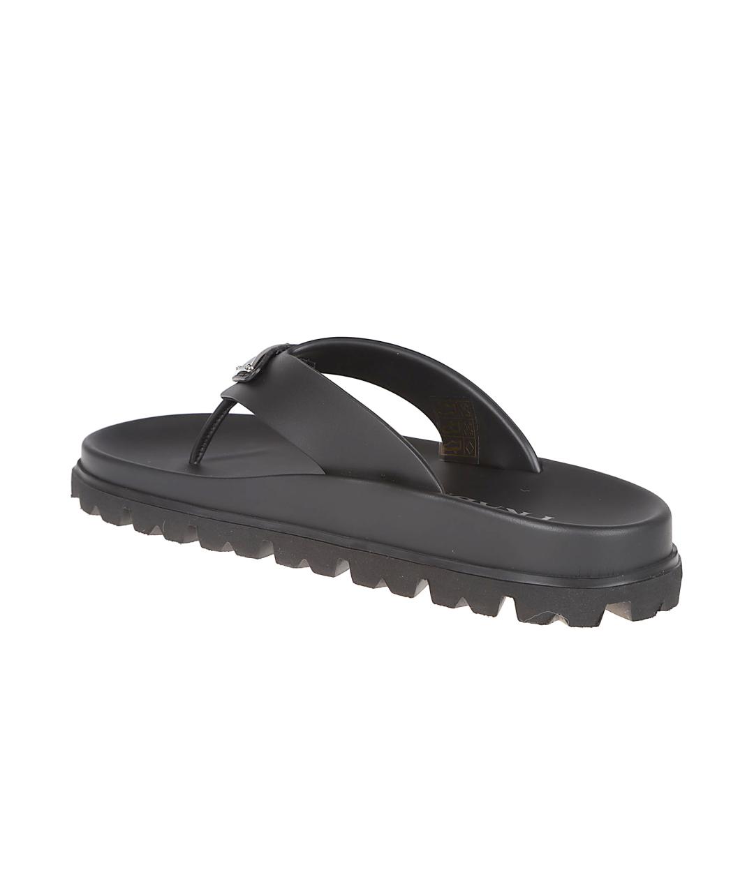 PRADA Черные шлепанцы, фото 3