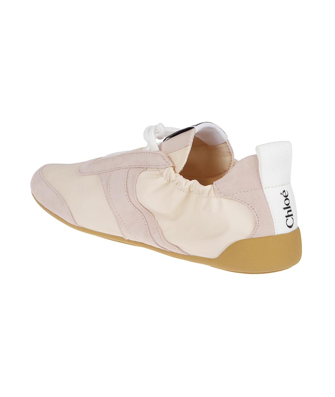 CHLOE Бежевые текстильные кроссовки, фото 3