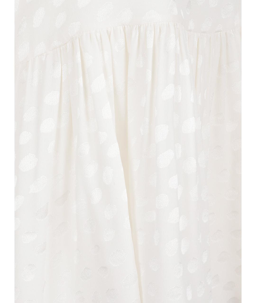 CHLOE Белая шелковая майка, фото 2