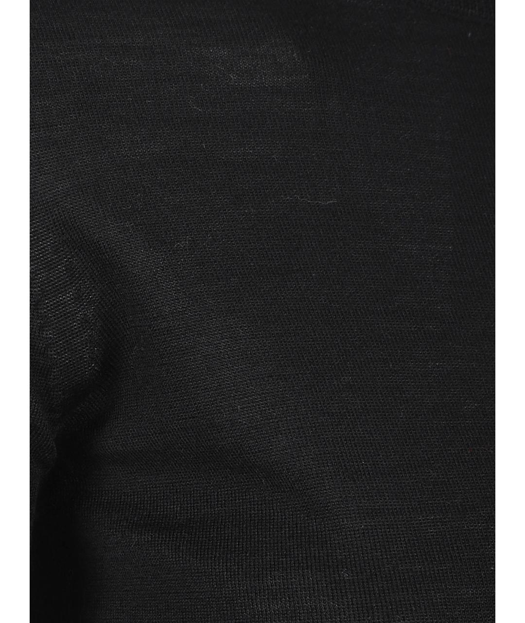 MAX MARA Черная шерстяная футболка, фото 2