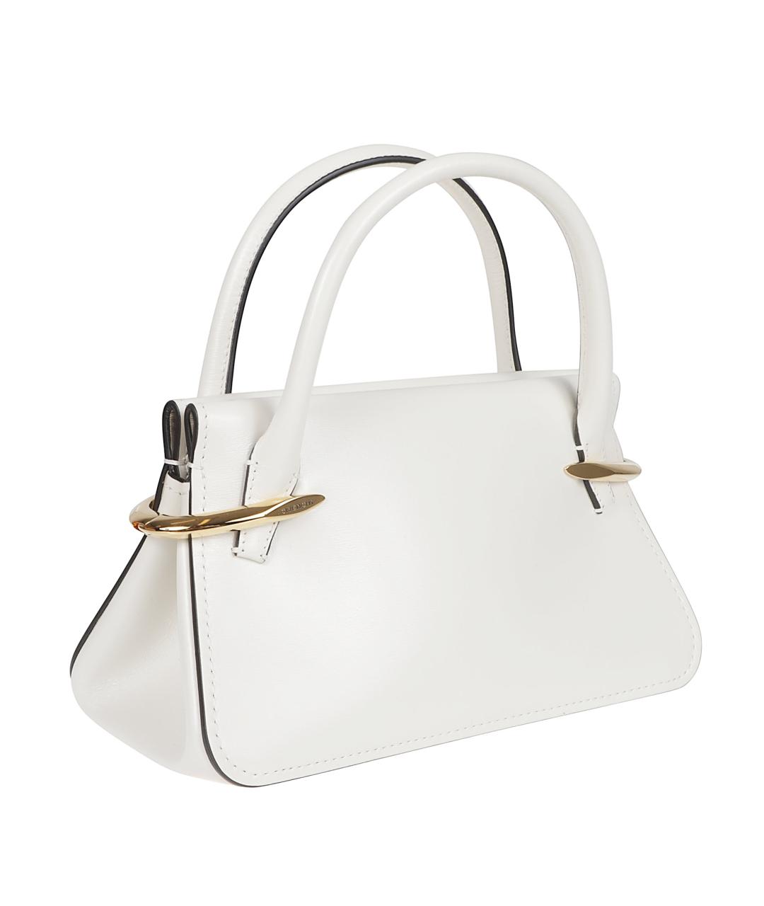 GIVENCHY Белая кожаная сумка тоут, фото 3