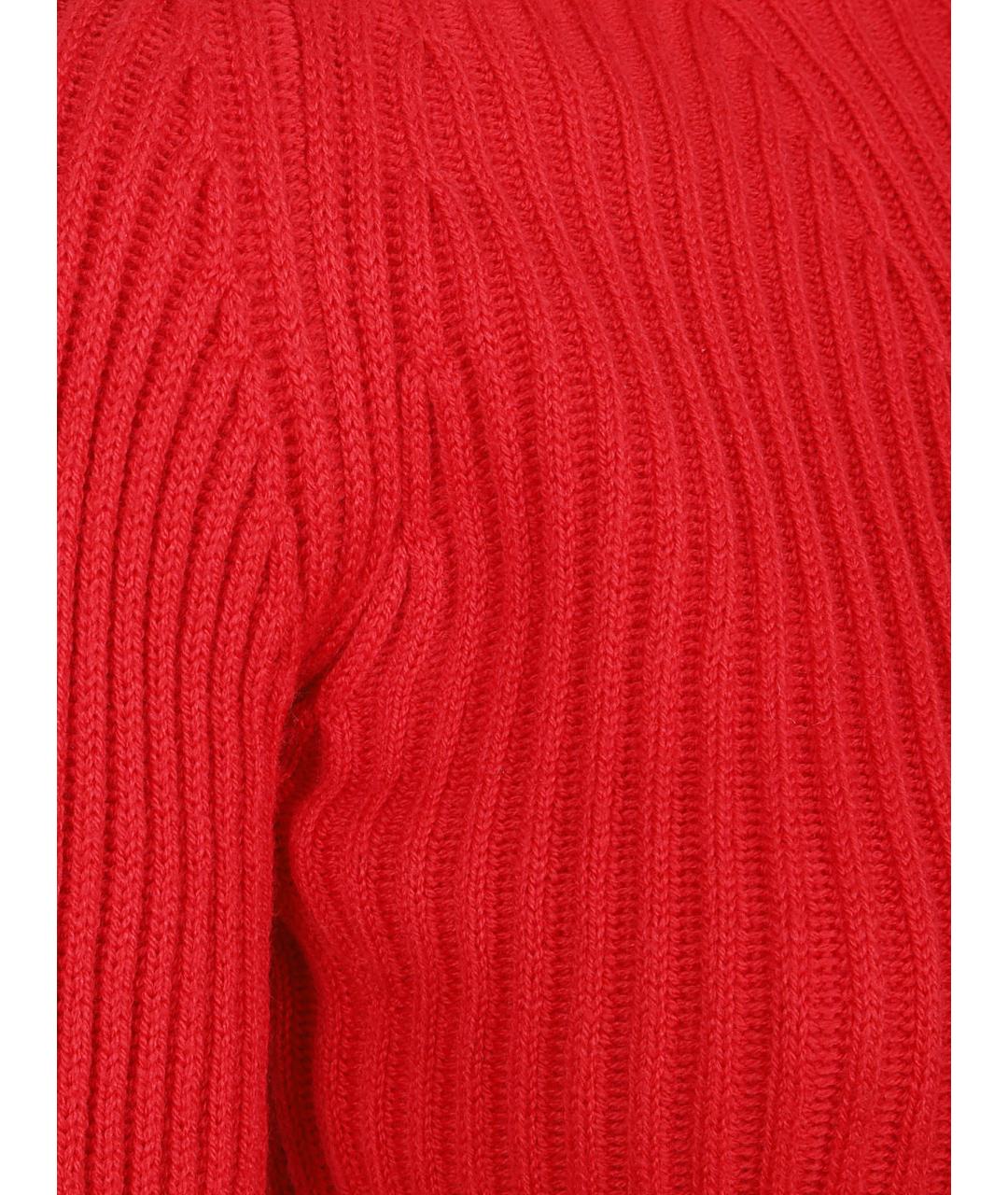 SPORTMAX Красный шерстяной джемпер / свитер, фото 2