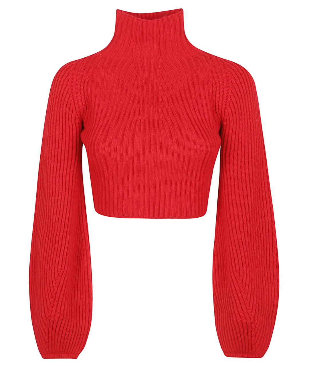 SPORTMAX Красный шерстяной джемпер / свитер, фото 1