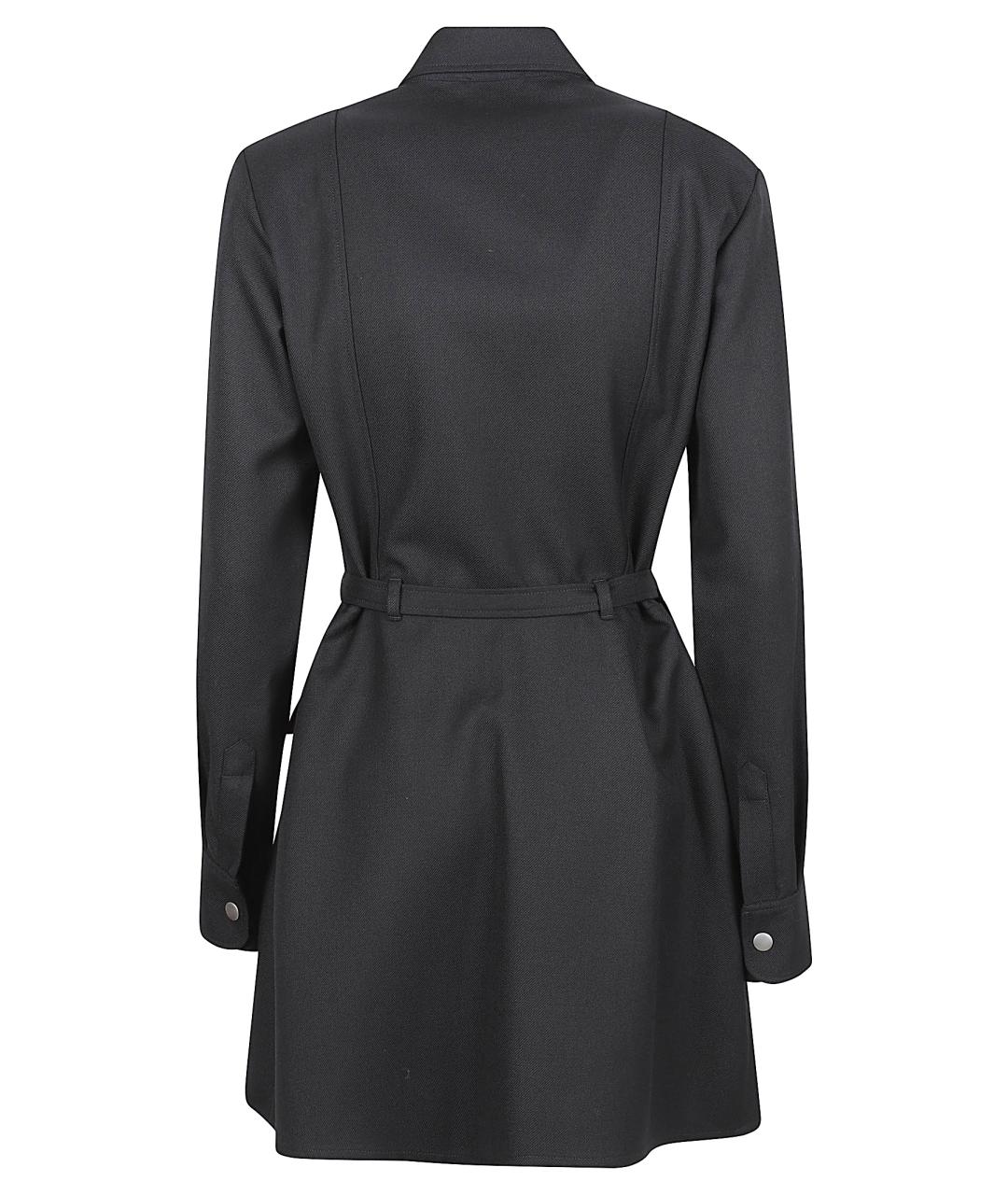 A.P.C. Черное полиэстеровое пальто, фото 3