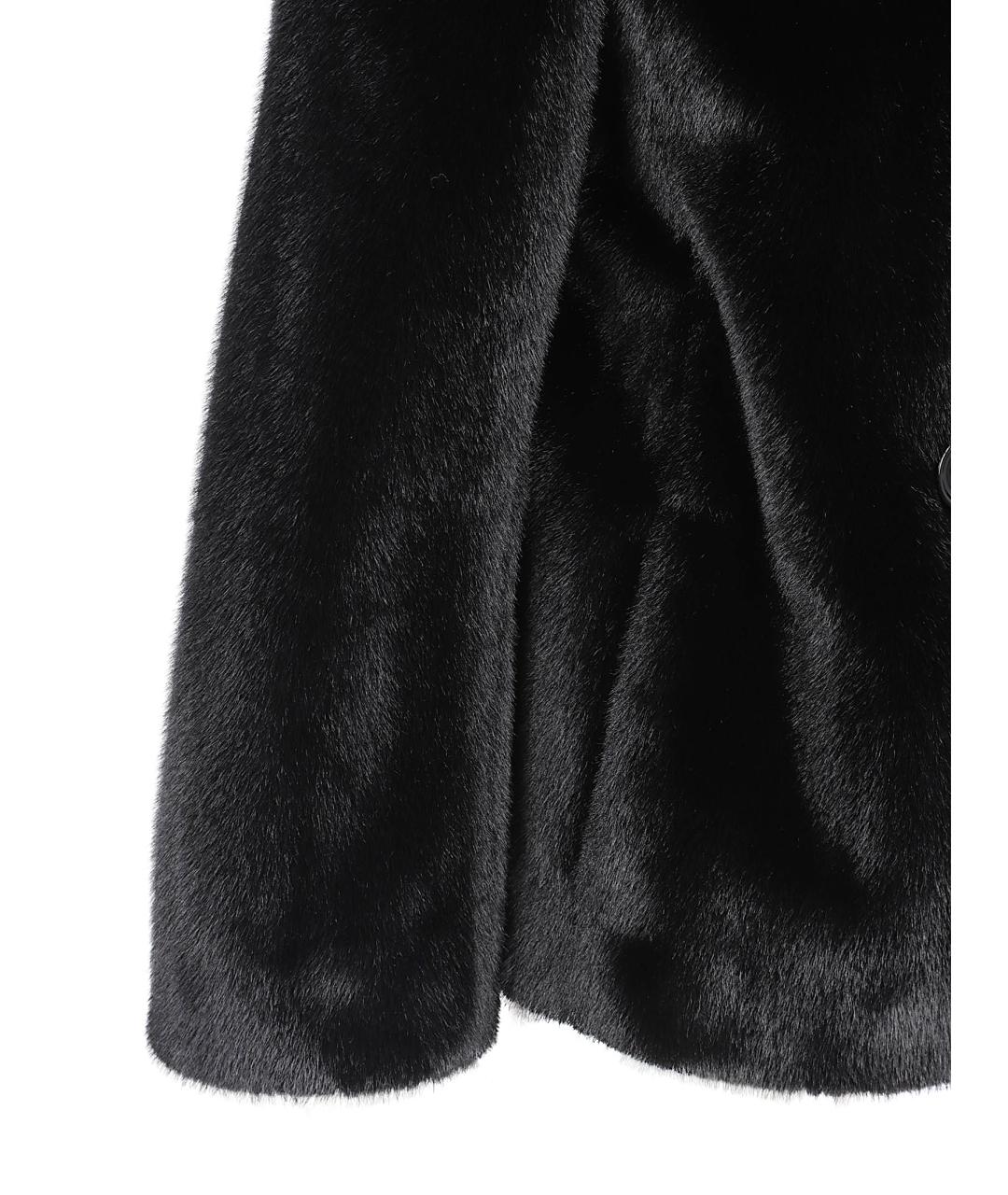 'S MAX MARA Черная полиэстеровая шуба, фото 2