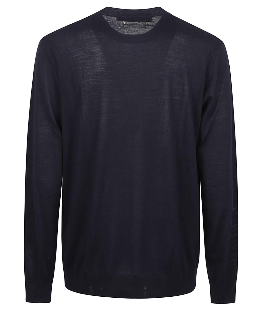 GOLDEN GOOSE DELUXE BRAND Темно-синий шерстяной джемпер / свитер, фото 3