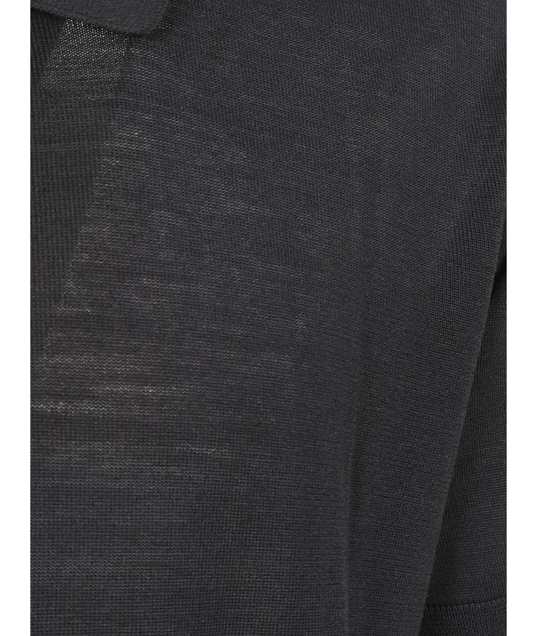 GOLDEN GOOSE DELUXE BRAND Черное поло с коротким рукавом, фото 2