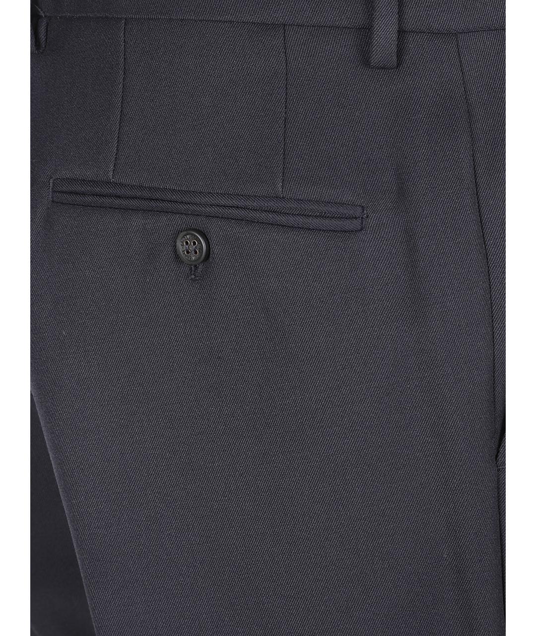 GOLDEN GOOSE DELUXE BRAND Синие полиэстеровые повседневные брюки, фото 2