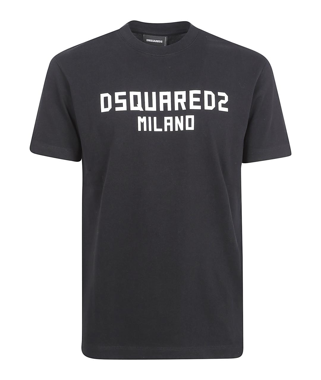 DSQUARED2 Черная хлопковая футболка, фото 1