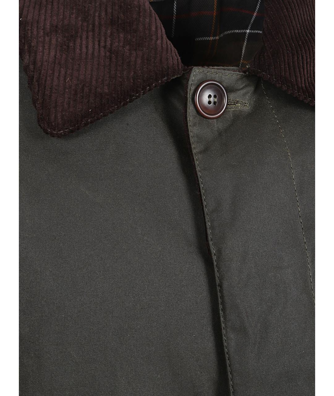 BARBOUR Зеленые хлопковое пальто, фото 2