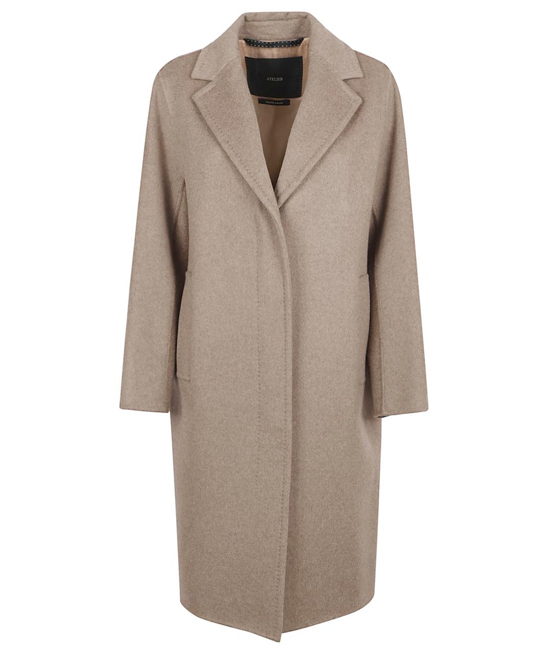 MAX MARA Бежевое кашемировое пальто, фото 1