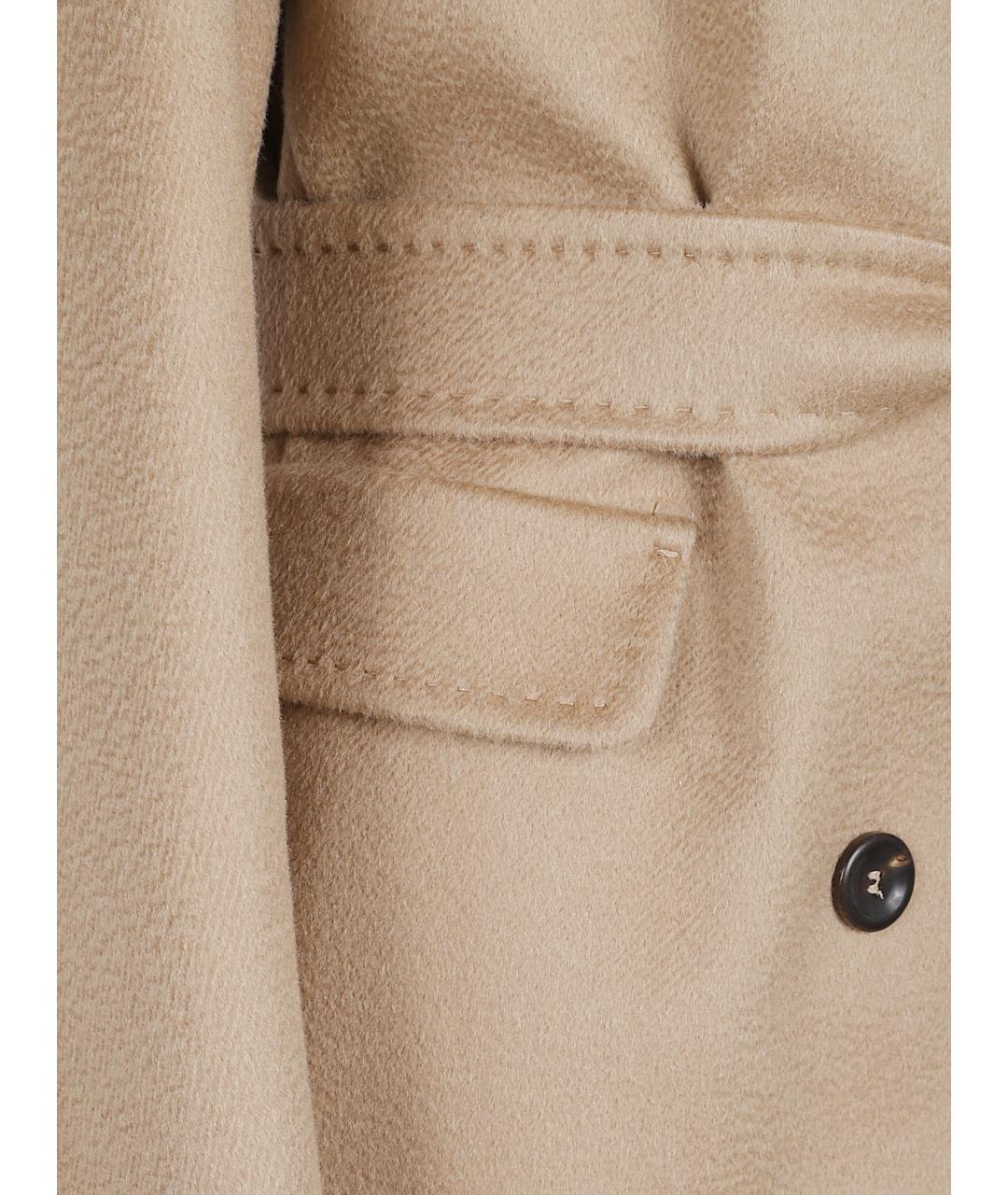 MAX MARA STUDIO Бежевое кашемировое пальто, фото 2