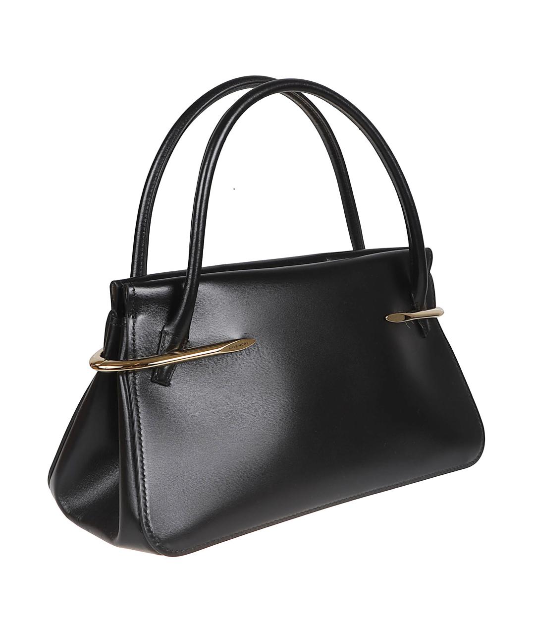 GIVENCHY Черная кожаная сумка тоут, фото 3