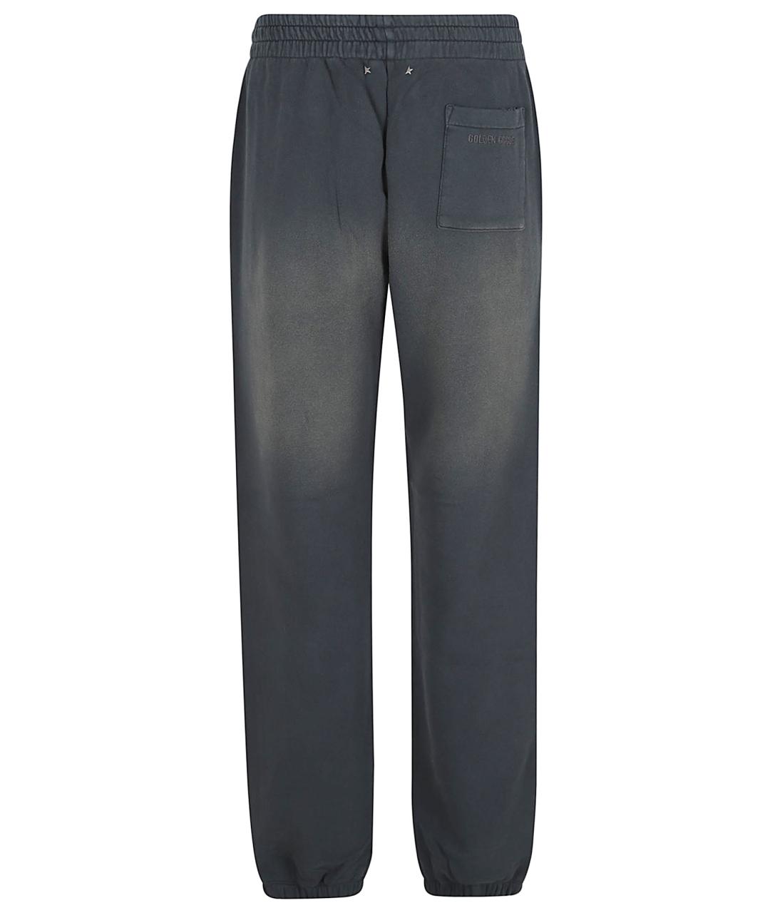 GOLDEN GOOSE DELUXE BRAND Серые хлопковые прямые брюки, фото 3