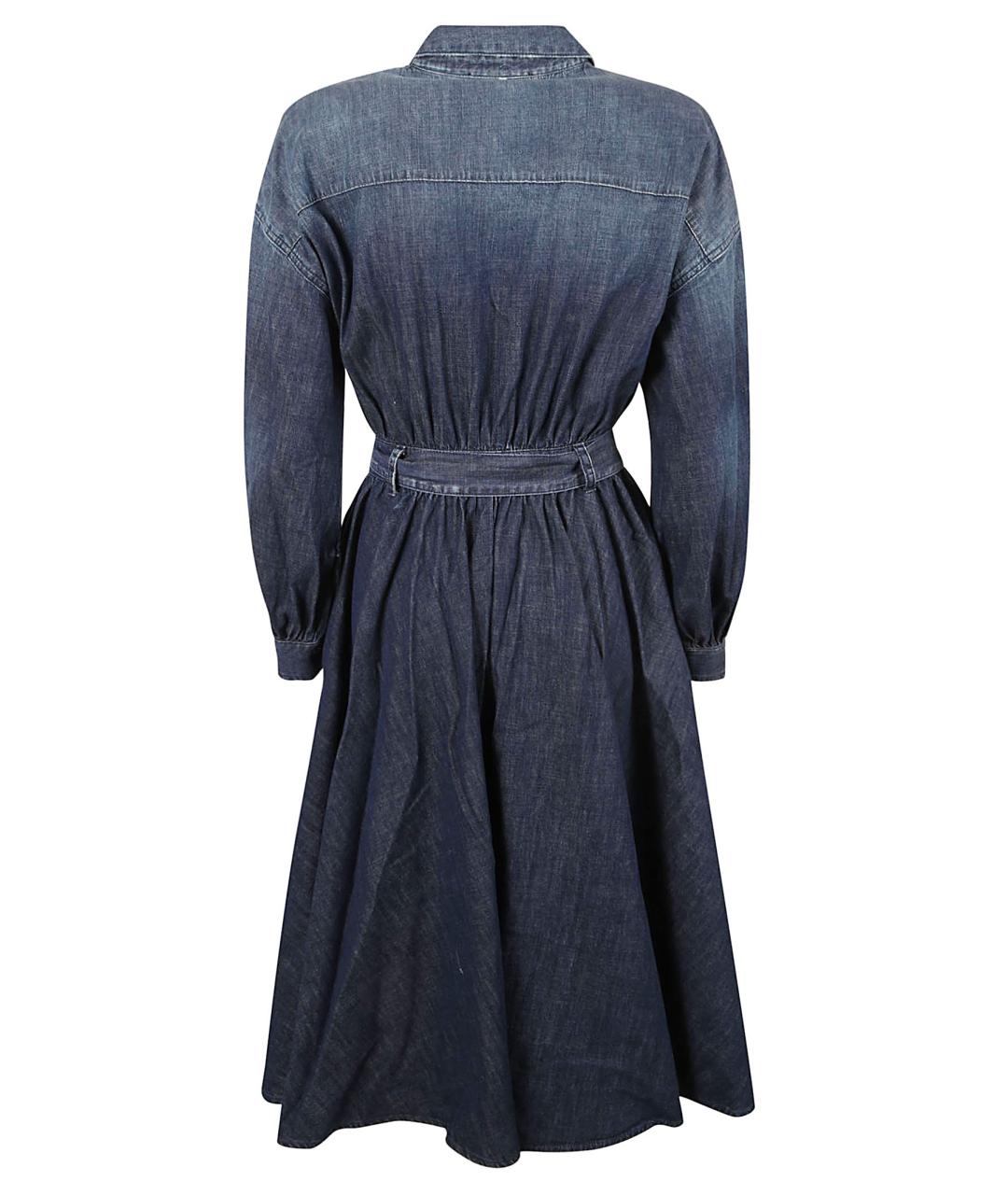 LORENA ANTONIAZZI Синее хлопковое повседневное платье, фото 2