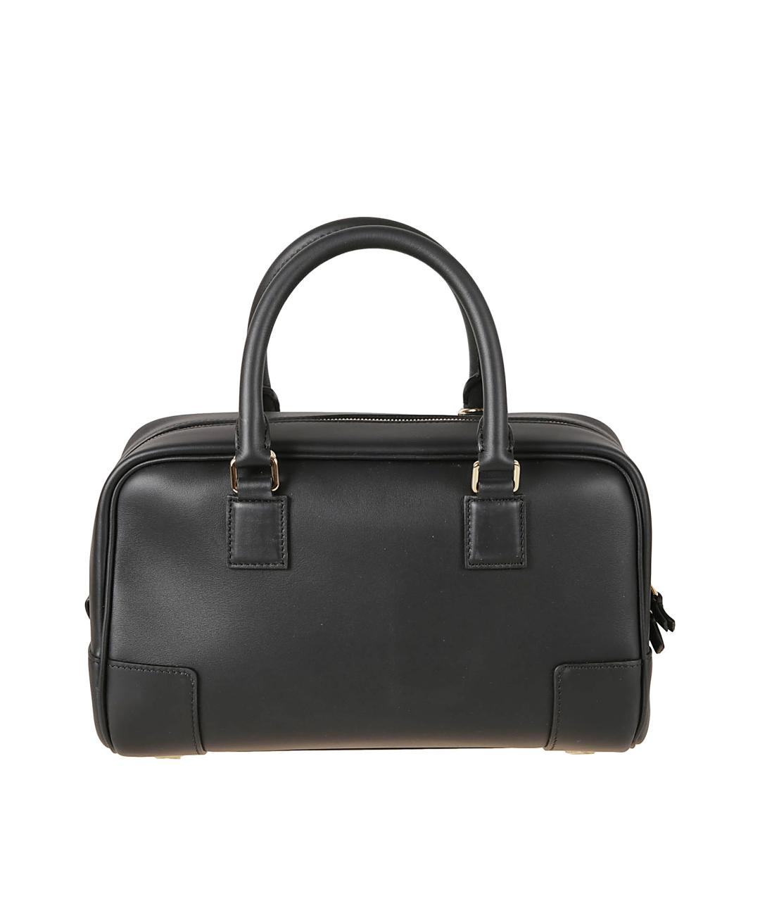 LOEWE Черная кожаная сумка тоут, фото 2