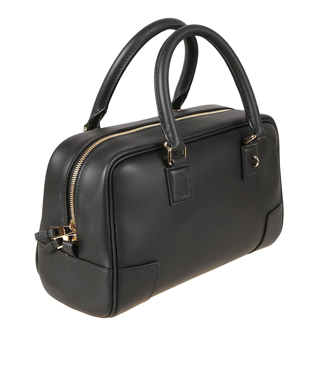 LOEWE Черная кожаная сумка тоут, фото 3