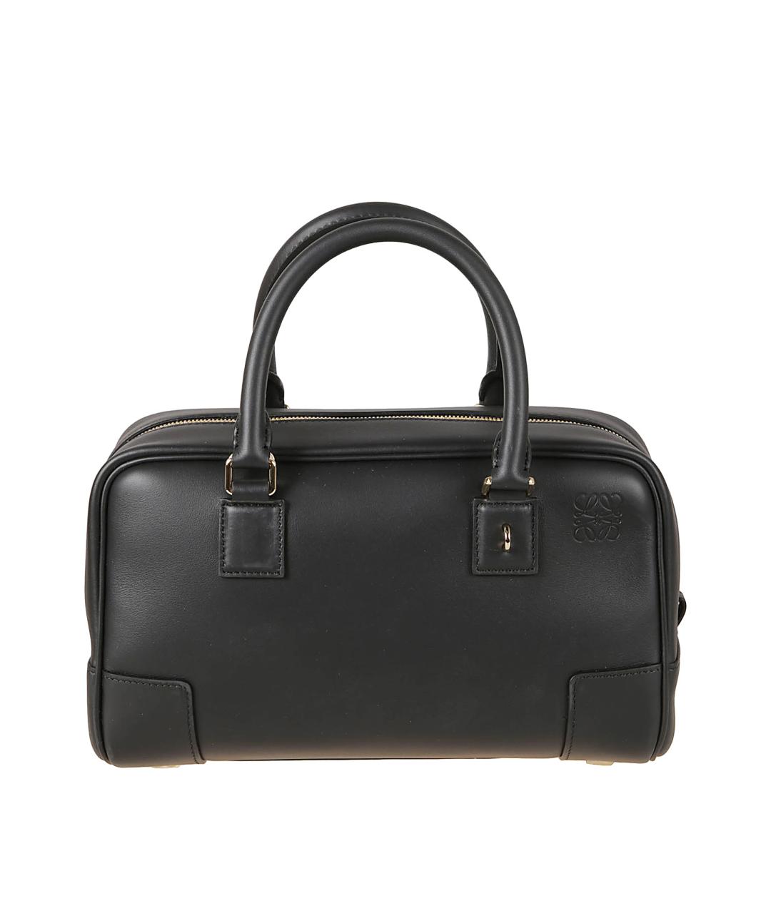 LOEWE Черная кожаная сумка тоут, фото 1