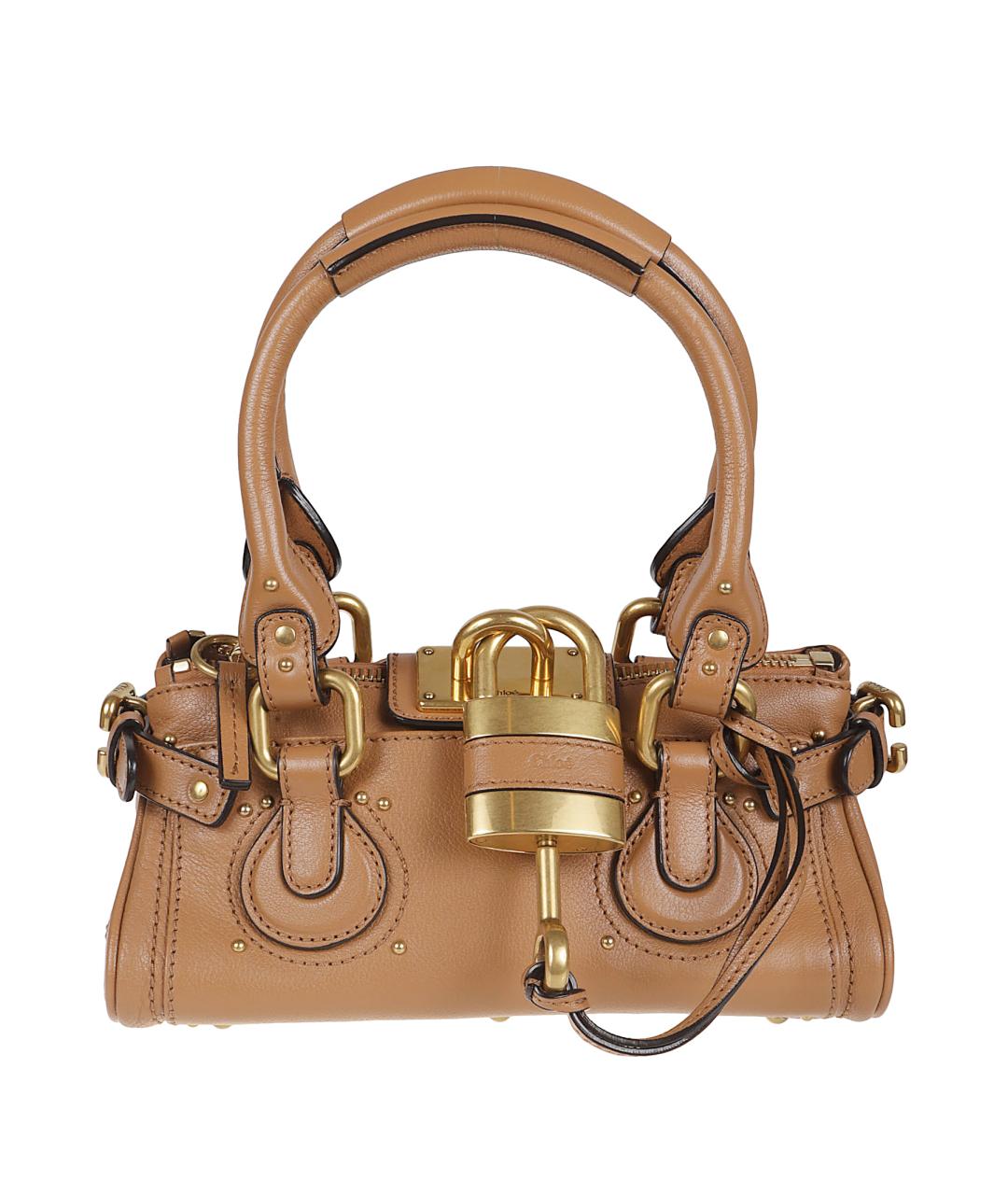 CHLOE Коричневая кожаная сумка тоут, фото 1