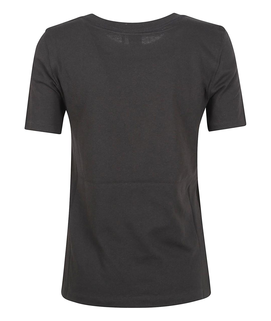 CHLOE Черная хлопковая футболка, фото 3