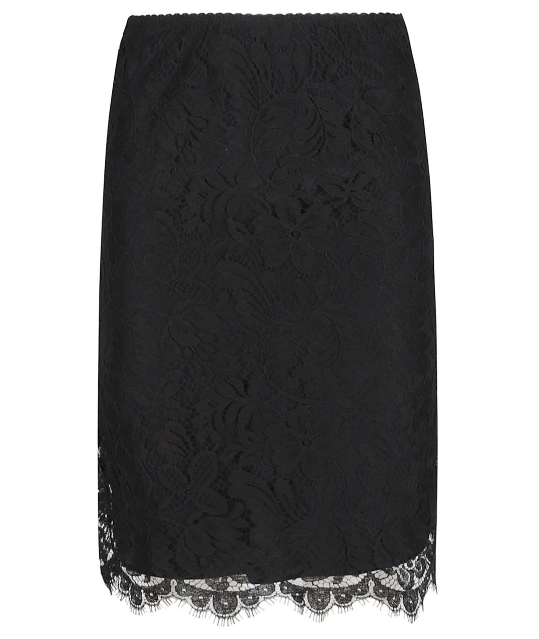 CHLOE Черная хлопковая юбка миди, фото 1