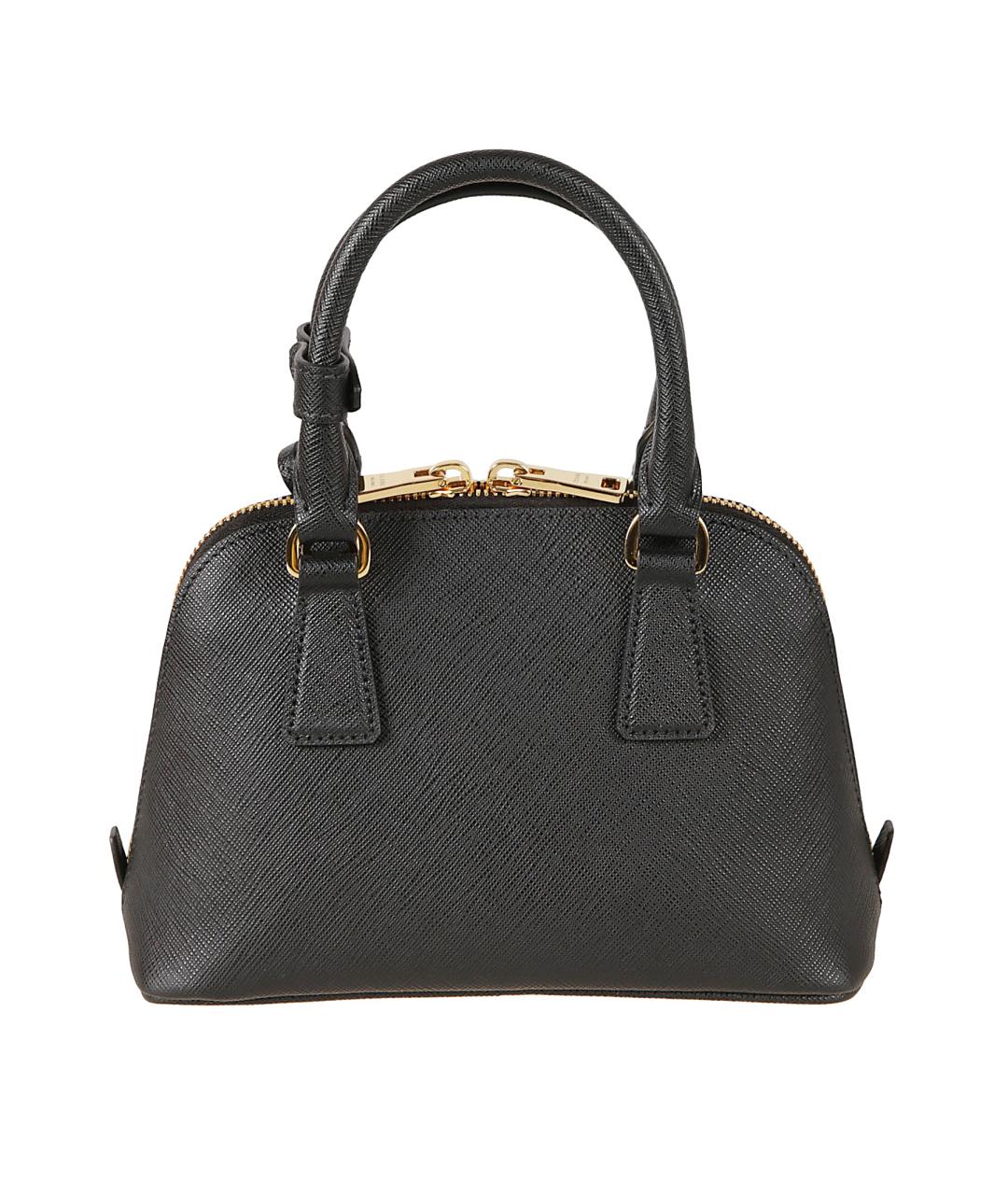 PRADA Черная кожаная сумка тоут, фото 2