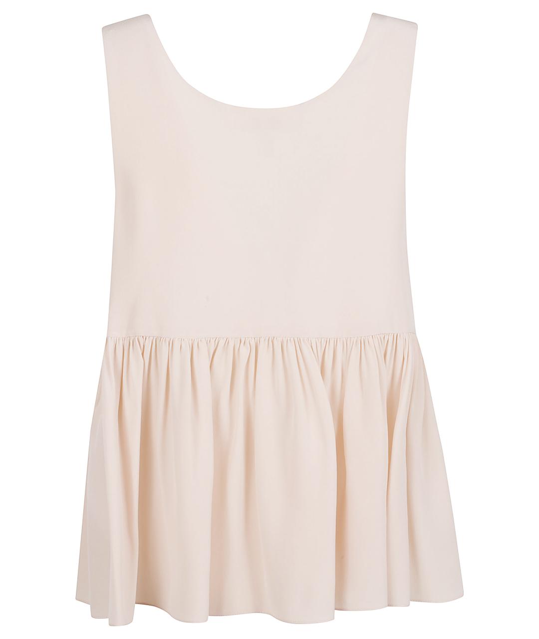 CHLOE Розовая шелковая майка, фото 3