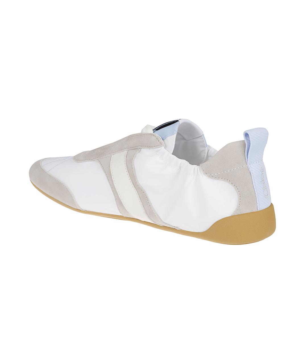 CHLOE Белые текстильные кроссовки, фото 3