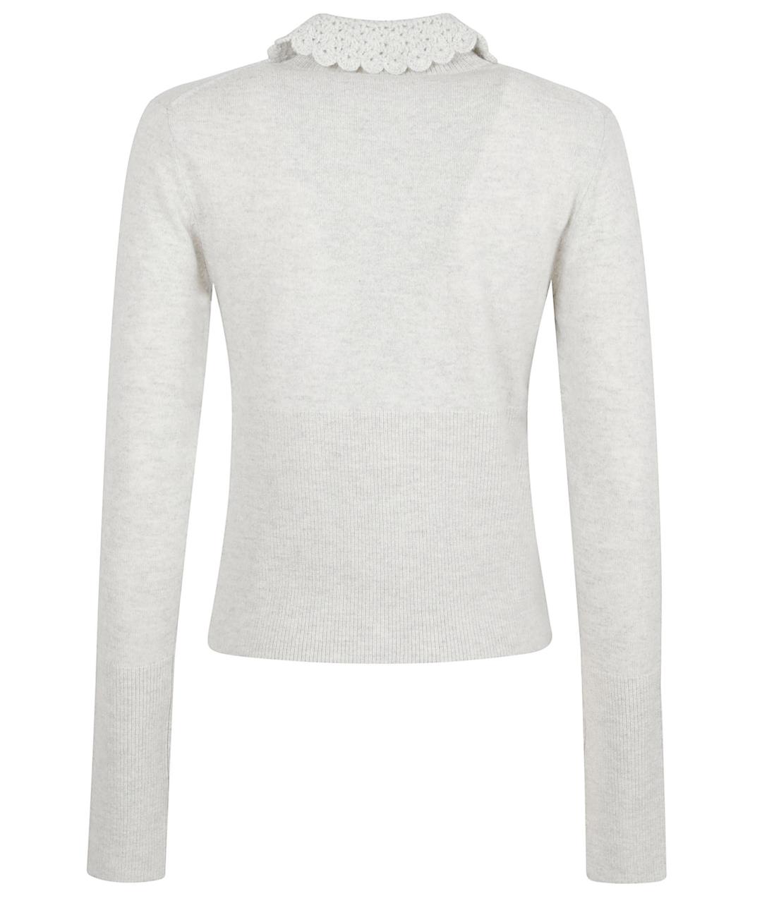 CHLOE Серый шерстяной кардиган, фото 3