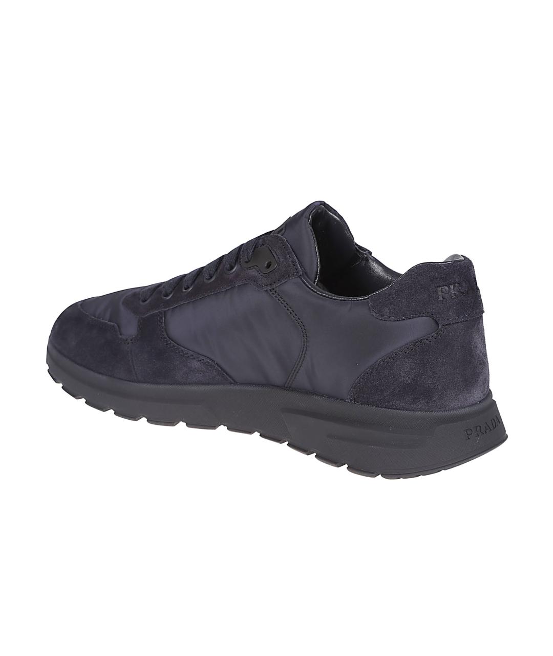 PRADA Синие низкие кроссовки / кеды, фото 3